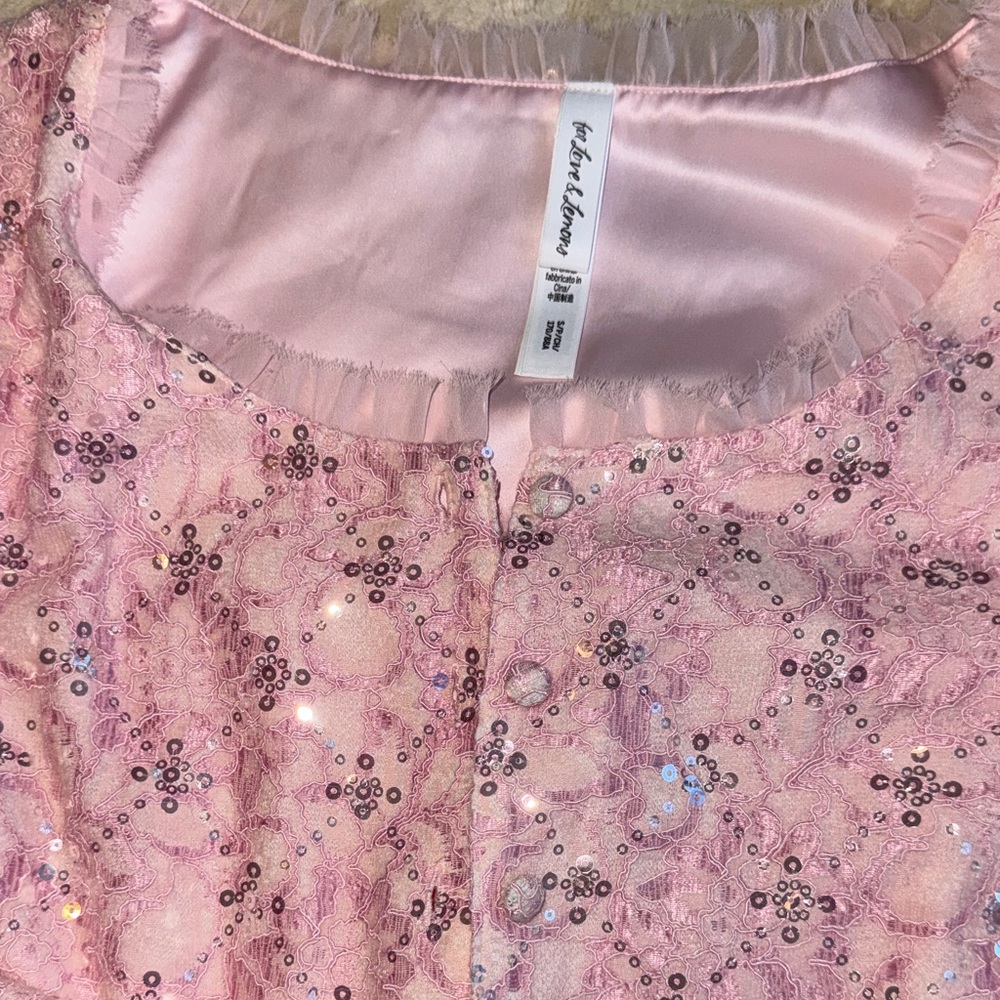 FOR LOVE & LEMONS Isabeau Cardigan, Small - Picture 4 of 5